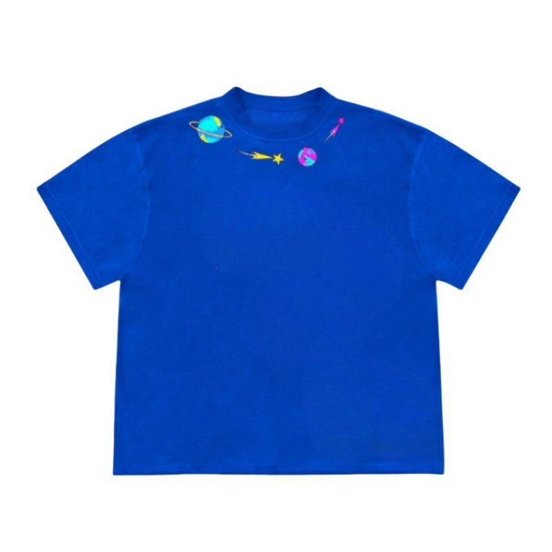 Stylish Blue Casual T-Shirt